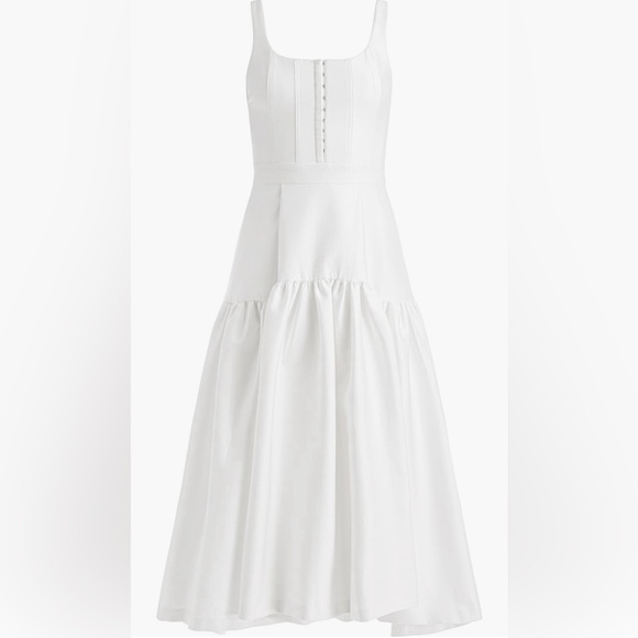 Alice & Olivia white Diana Midi dress